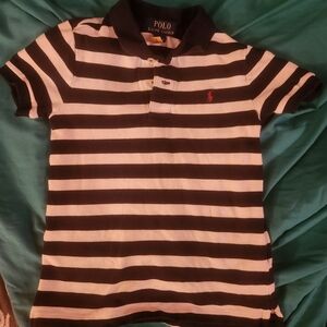 Polo by Ralph Lauren Kids Striped Black and White Shirt